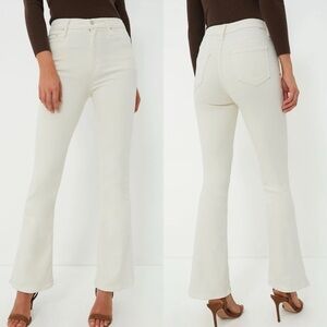 MOTHER High Waisted Weekender Skimp Jeans Second Chance Mashmellow Cream 30 Boho